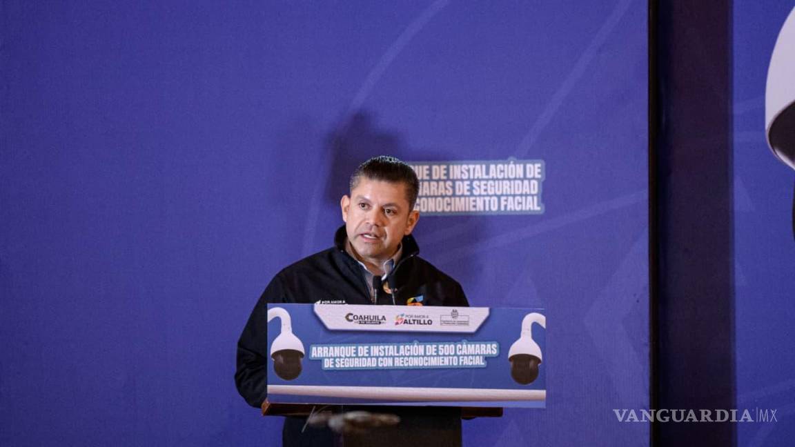$!Miguel Ángel Garza, comisionado de Seguridad, destacó que con las 500 nuevas cámaras Saltillo incrementa en 56% su infraestructura de videovigilancia.