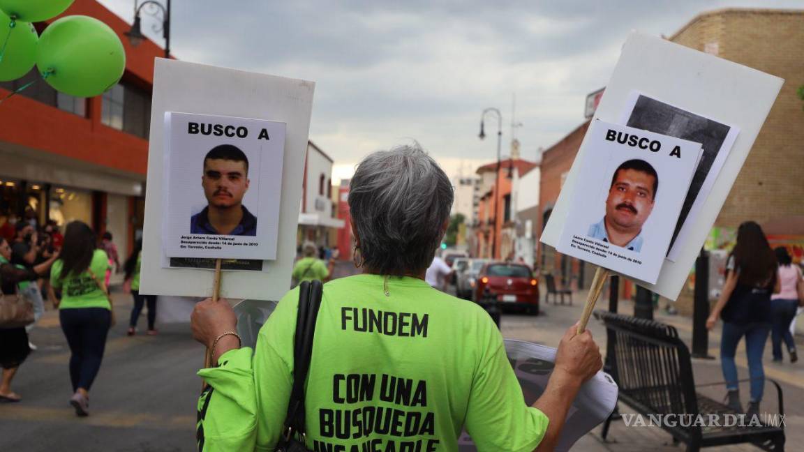Familiares de desaparecidos en Coahuila piden cese a impunidad, previo reforma a Fiscalía