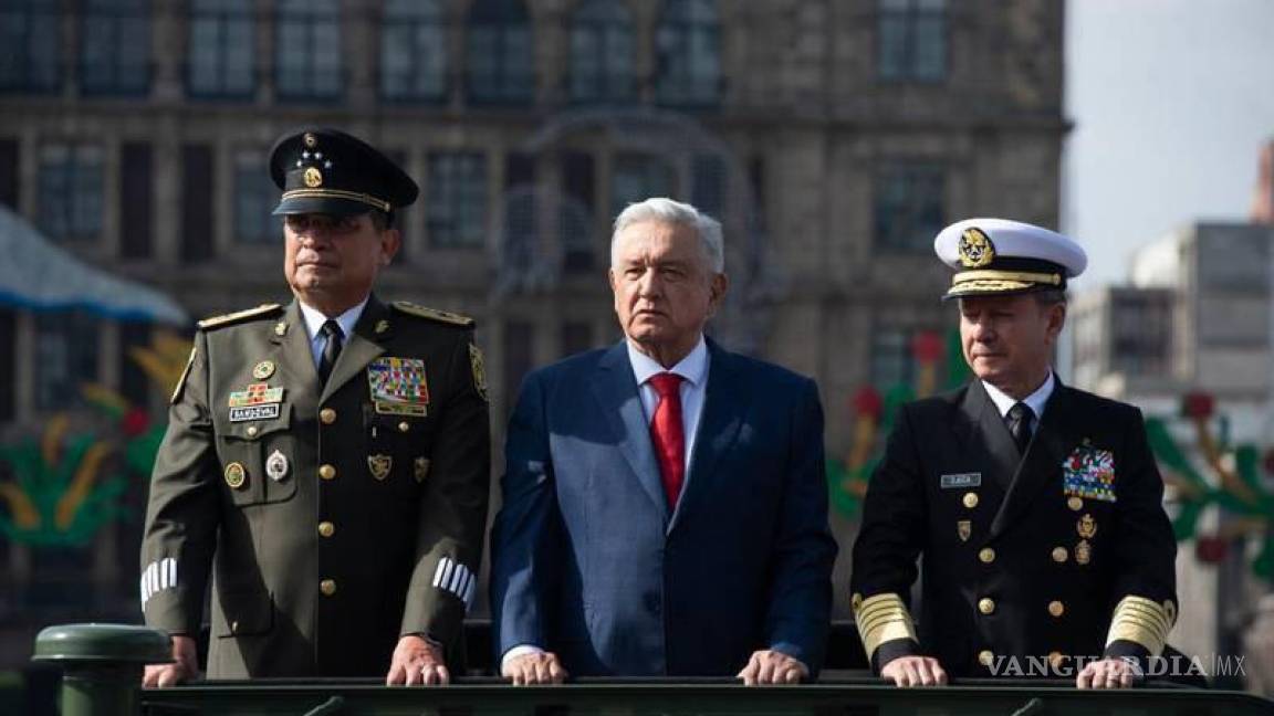 $!En desfile militar, AMLO acusa a industria bélica de avivar guerra en Ucrania... y a la ONU por no actuar