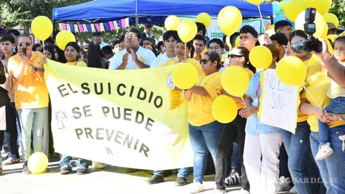 Marchan en Monclova para concientizar por el Día Mundial de la Prevención del Suicidio