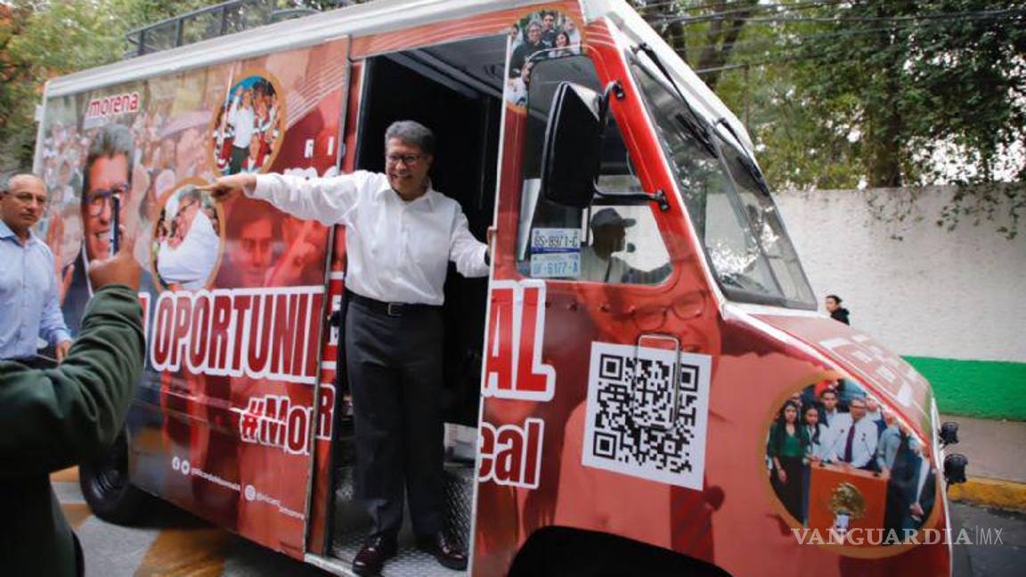 $!‘Corcholatamóvil’... Bicis, vocho tuneado y hasta combis entre los vehículos de los aspirantes a la presidencia