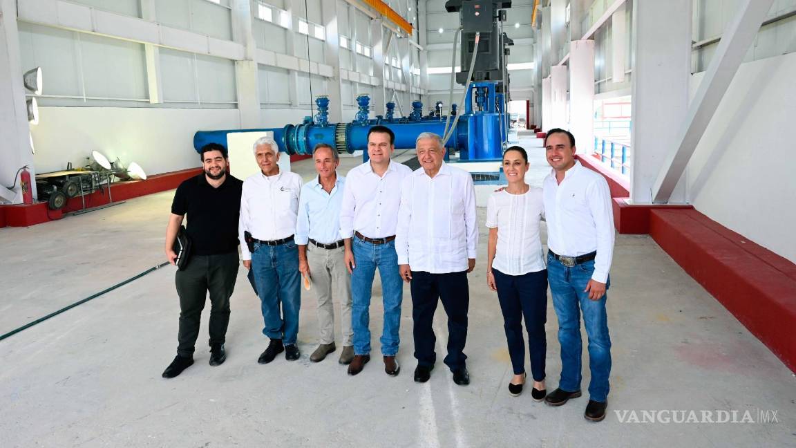 $!LERDO, DURANGO, 24AGOSTO2024.-. Andrés Manuel López Obrador, presidente de México y Claudia Sheinbaum, presidenta electa, presidieron la inauguración de la infraestructura de Agua Saludable para La Laguna, segunda etapa.
