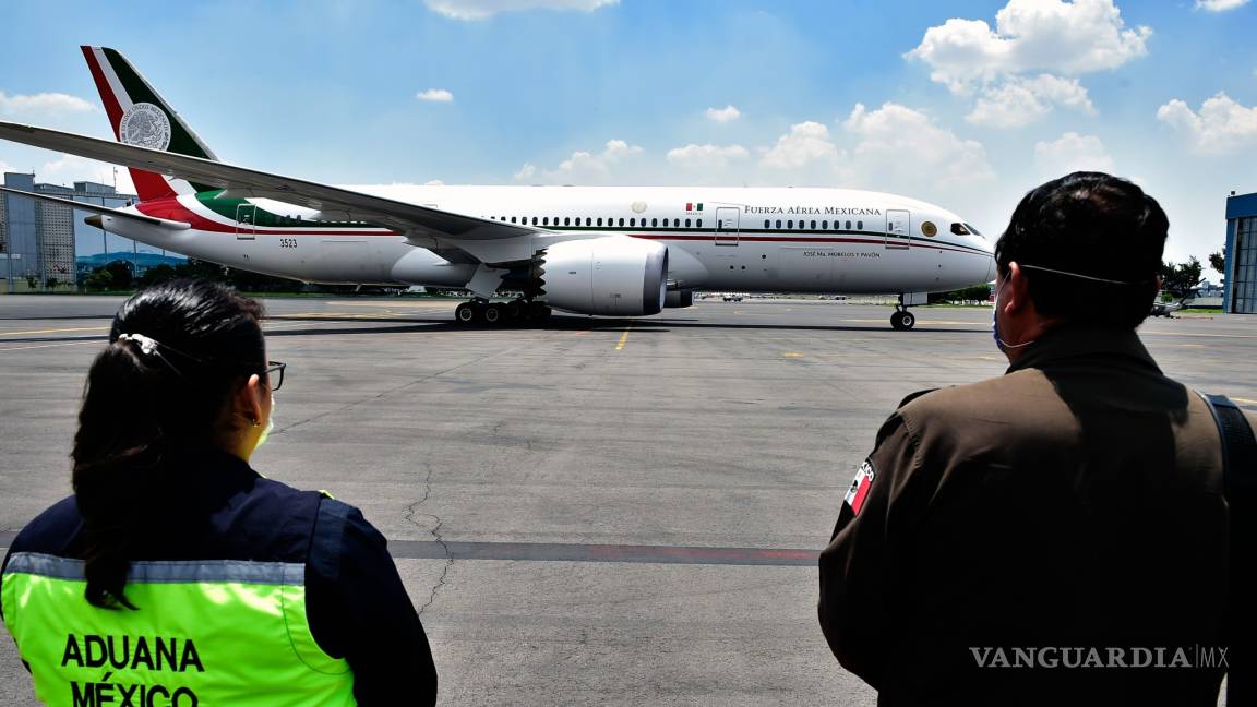 19 meses después... llega avión presidencial a México; han gastado 22.7 millones de pesos en conservarlo
