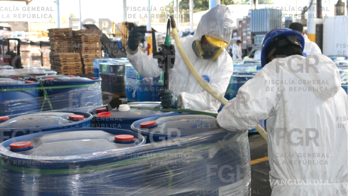 $!La Fiscalía General de la República (FGR) decomisó y destruyó más de 100 toneladas de sustancias y precursores químicos en Sinaloa.