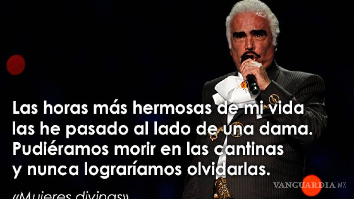 $!"Sigo siendo el rey" y otras 14 frases con las que recordaremos a Vicente Fernández