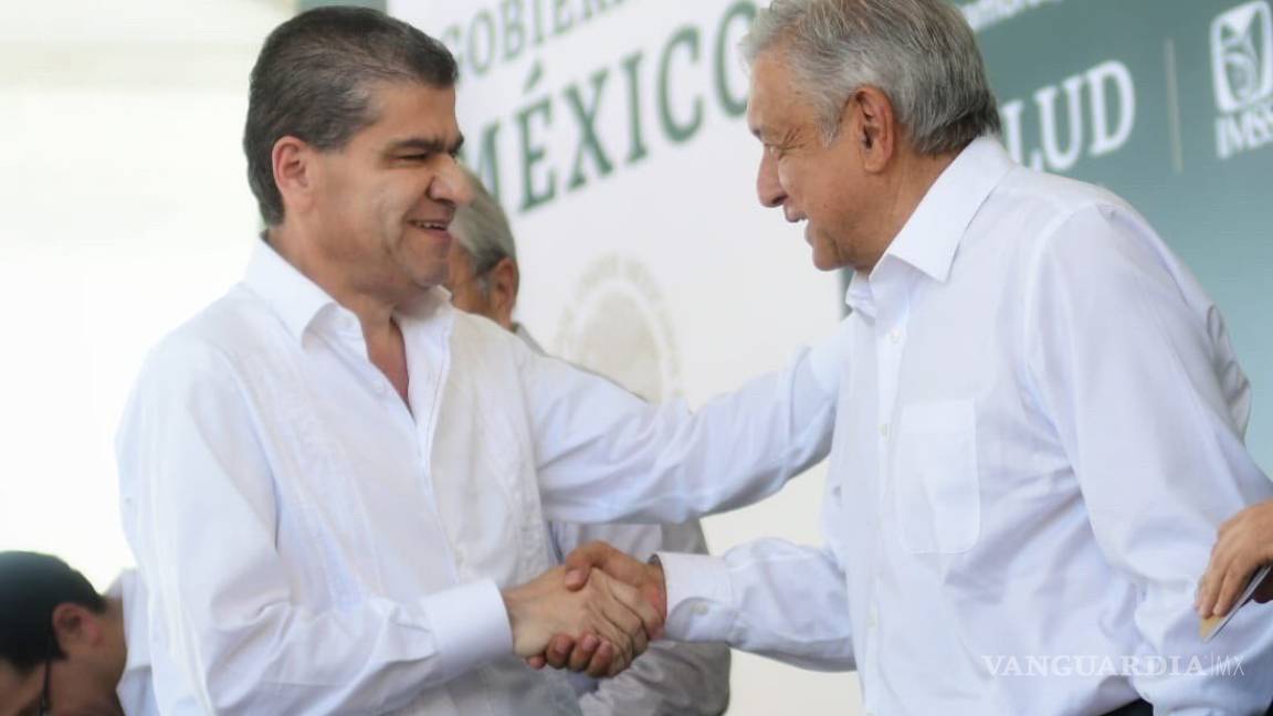 Gobernador de Coahuila da la bienvenida a AMLO en Matamoros