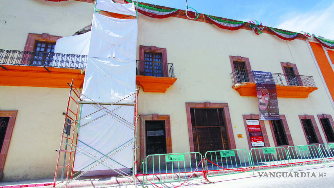 Advierten mayor gravedad en daños por lluvias en histórico edificio de Saltillo