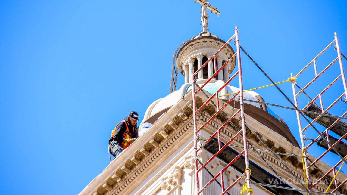 Con grandes avances restauración de Iglesia de San Juan Bautista en Torreón