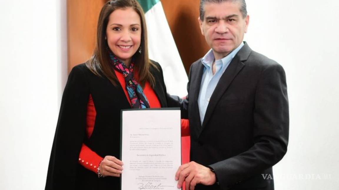 Formaliza Miguel Riquelme nombramiento de Sonia Villarreal como titular de la SSP de Coahuila