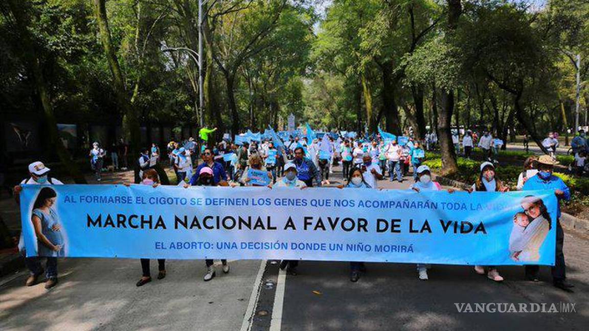Marchan en CDMX y otros estados contra la despenalización del aborto