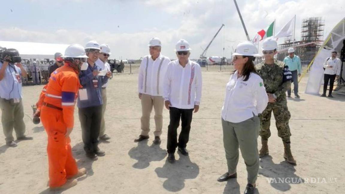 $!Refinería Dos Bocas será inaugurada el 1 de julio de 2022, promete AMLO