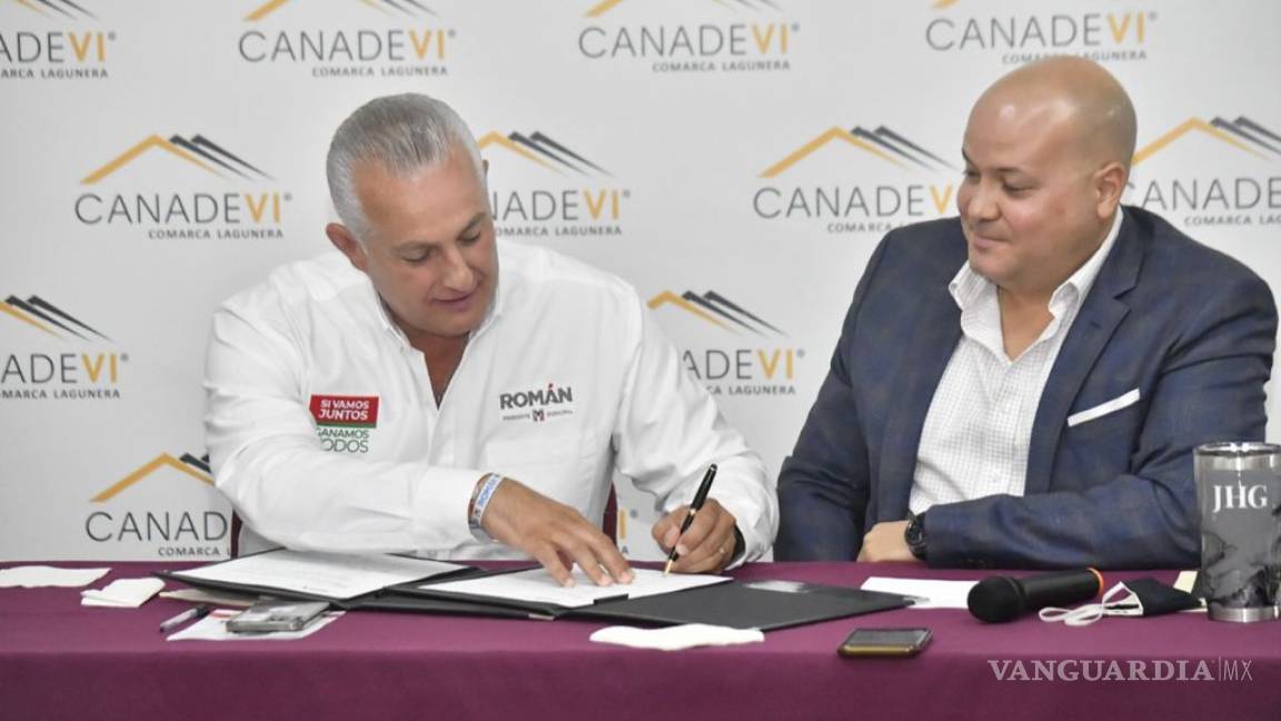 Pacta acuerdo Román Alberto Cepeda con CANADEVI, para un Torreón ordenado y con servicios dignos