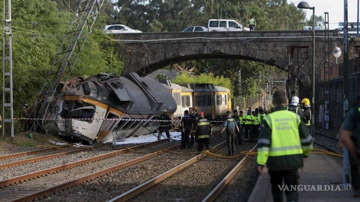 $!Descarrilamiento de tren en España deja cuatro muertos y 50 heridos