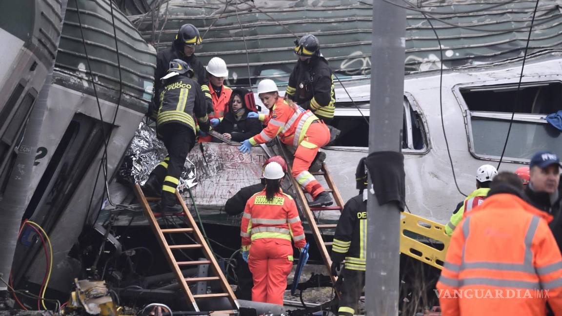 Accidente ferroviario deja tres muertos y 100 heridos en Italia