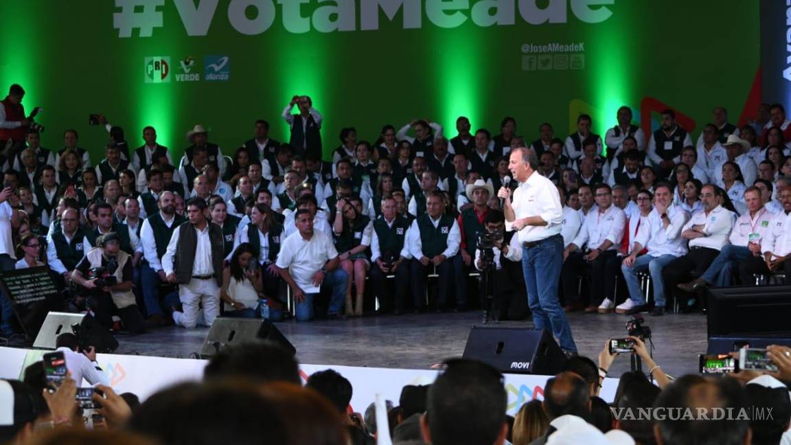 $!Meade se compromete a reforzar la seguridad de México durante cierre de campaña en Saltillo