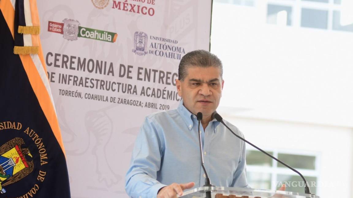 Inaugura Miguel Riquelme edificio de posgrado de Ciencias Biológicas en Torreón