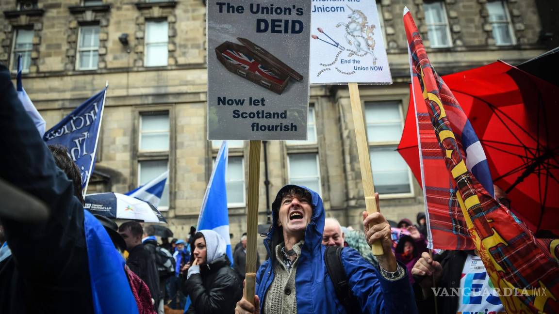 ‘Escocia quiere la independencia’: claman en protestas