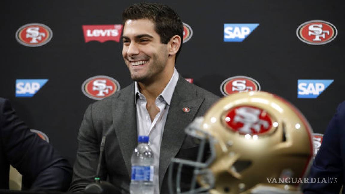 'Aquí es donde quiero estar', dice Garoppolo en San Francisco... por 137.5 millones de dólares ¿quién no?