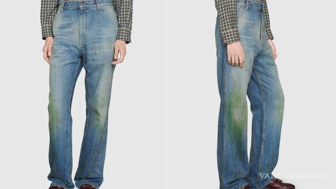 Gucci vende pantalones 'embarrados' de lodo y pasto ¡en 20 mil pesos!