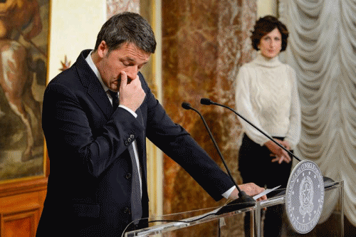 $!Dimite Matteo Renzi