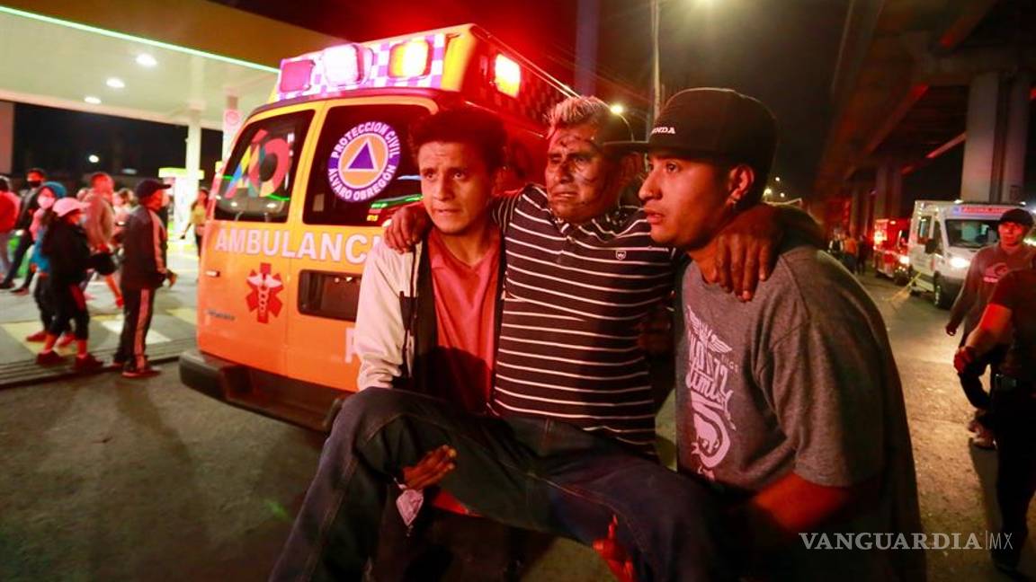 $!Imágenes del desplome en el metro en CDMX