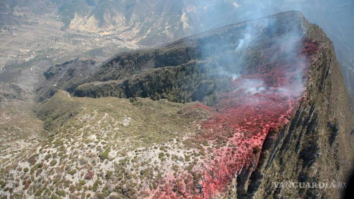 $!Avanza al 85 por ciento el control del incendio en Arteaga, Coahuila