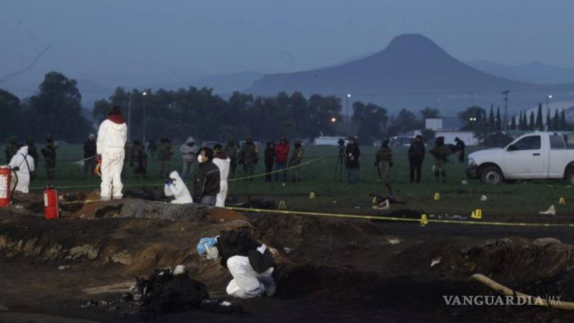 Sube a 67 el número de muertos por explosión de ducto en Hidalgo