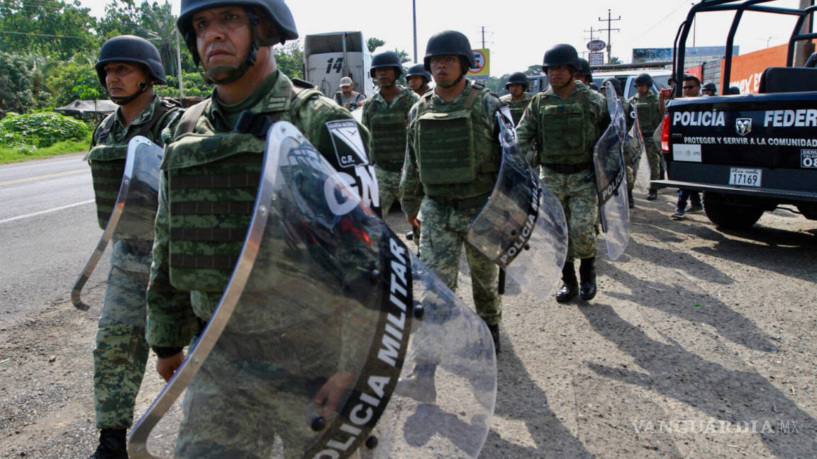 Ya patrullan Coahuila 450 elementos de la Guardia Nacional