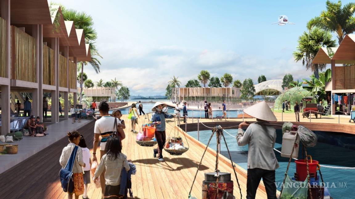 $!Esta es Oceanix City, la ciudad para 10 mil habitantes que está ¡sobre el agua!
