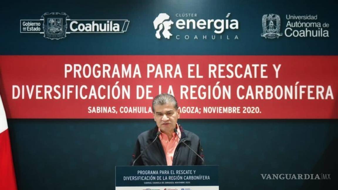 Firma Miguel Riquelme convenio para rescate de Región Carbonífera de Coahuila