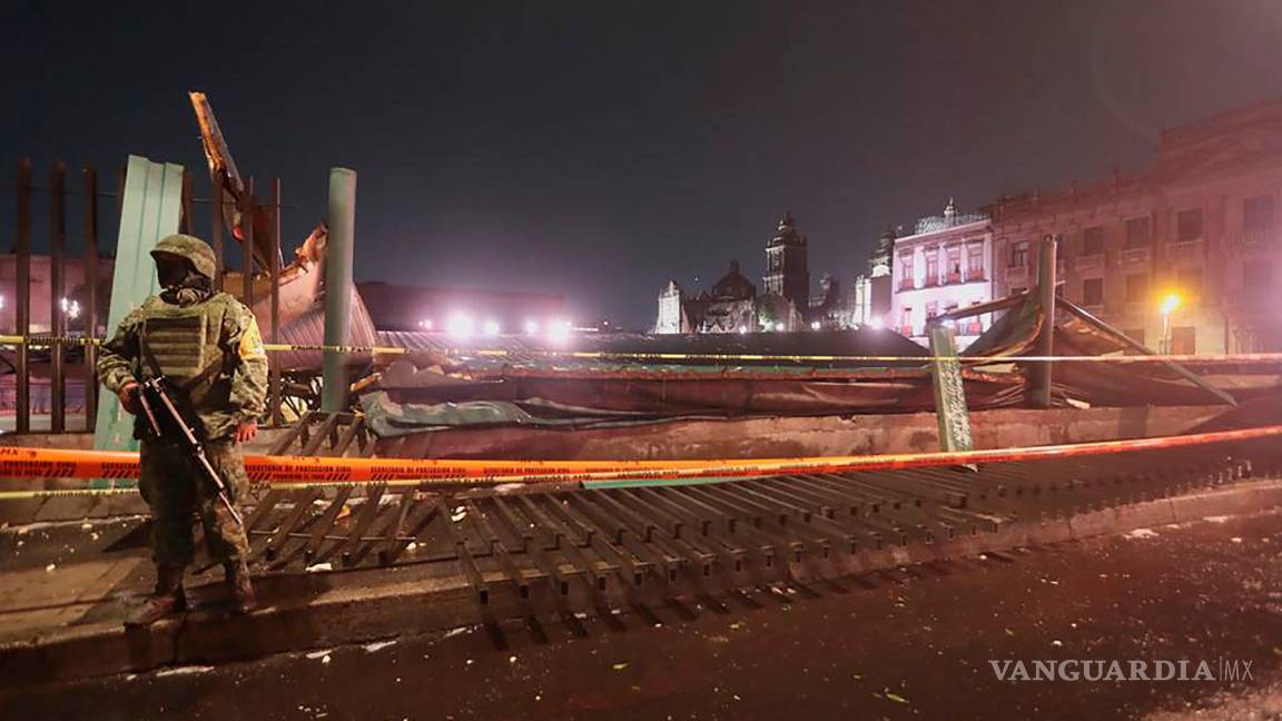 $!Tlaloc deja caer toda su furia contra el Templo Mayor con fuerte aguacero y granizada (fotos)