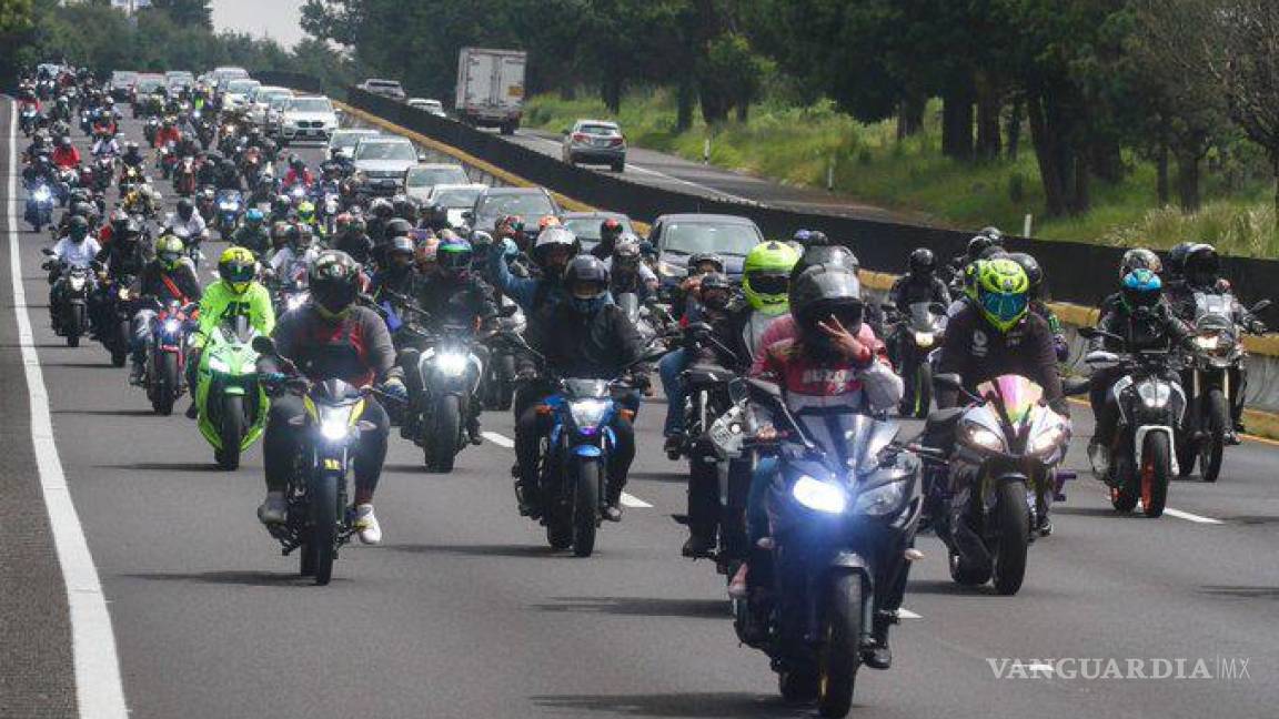 Realizan ‘rodada’ en memoria de motociclistas fallecidos en la México-Cuernavaca