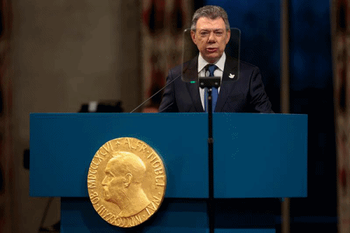 $!Discurso de Juan Manuel Santos, Premio Nobel de la Paz