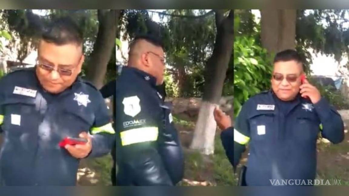 'Huachicolero' era escoltado por dos policías; son capturados en Texcoco (video)