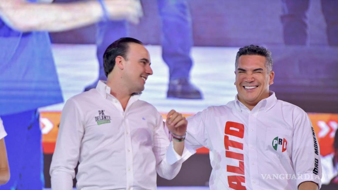 $!Manolo Jiménez fue respaldado en Torreón por los dirigentes nacionales del PRI, PAN y PRD.