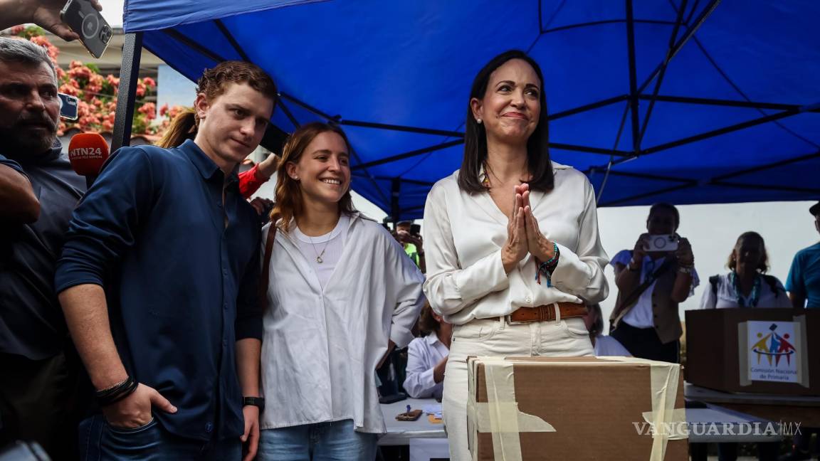 Celebra oposición en Venezuela éxito en las primarias: María Corina Machado es la favorita
