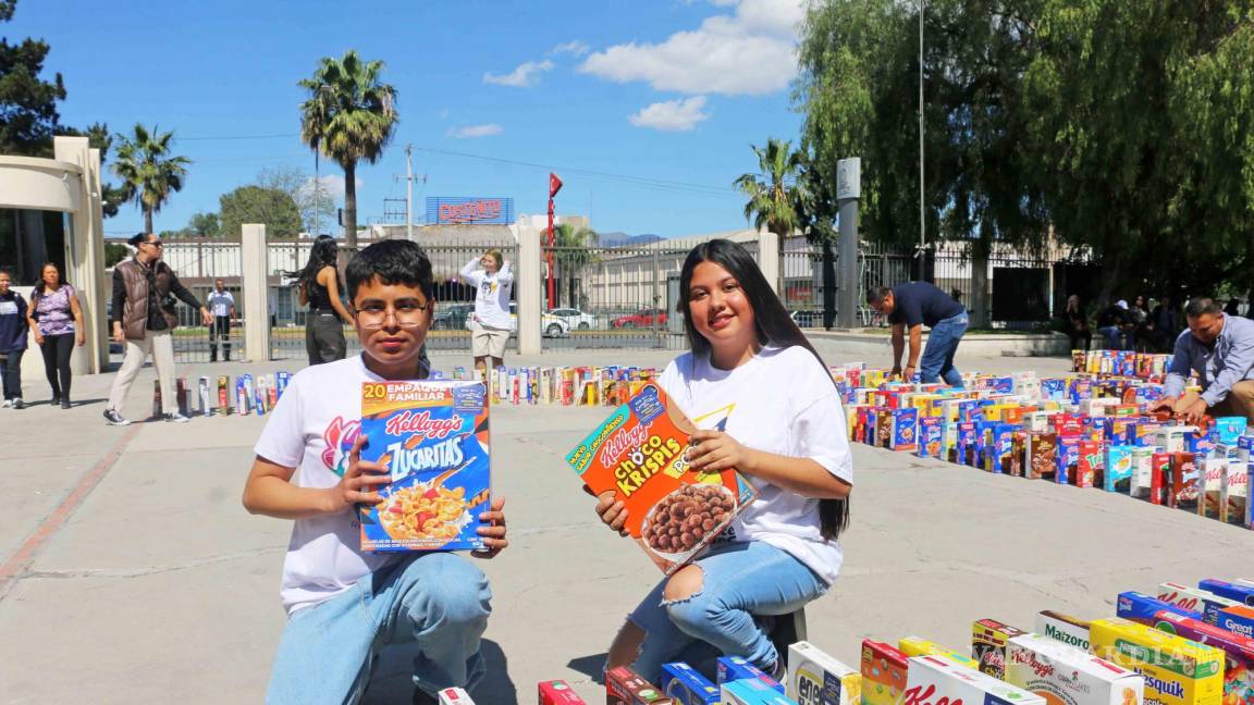 CerealTÓN: Donan estudiantes de la UAdeC mil 240 cajas de cereal a asilos y albergues de Saltillo