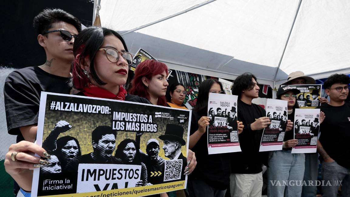 Demanda Alianza contra la Desigualdad aplicar un impuesto para los millonarios en México