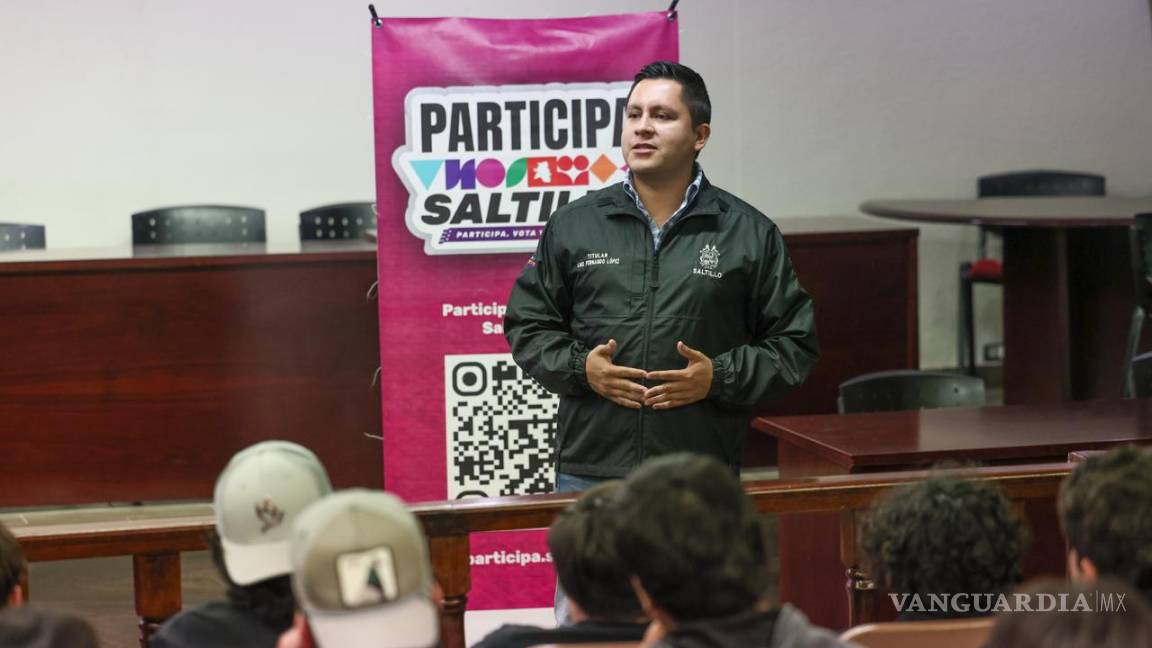 $!La Contraloría Municipal impartió un taller a estudiantes de la UANE para integrarlos al programa Participa Saltillo 2026, que promueve la propuesta y votación de obras públicas por parte de la ciudadanía.