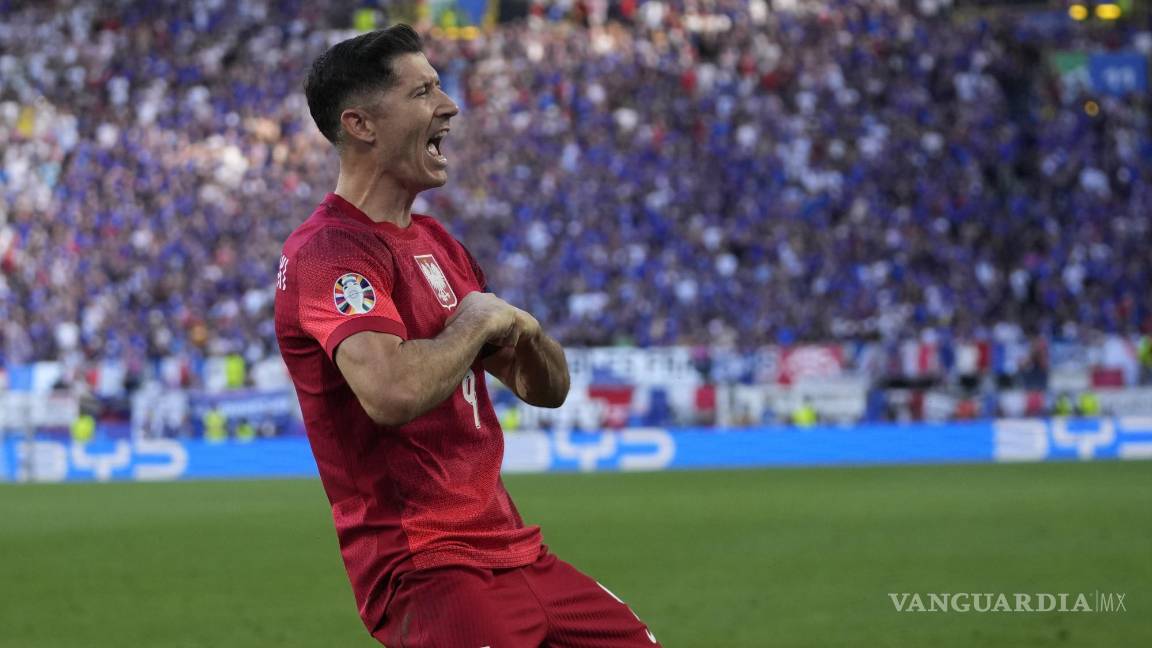$!Lewandowski marcó el gol con el que cual Polonia descontó el duelo ante los franceses.
