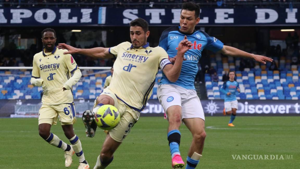 Napoli y Chucky Lozano traen la pólvora mojada: empatan a ceros contra el Hellas Verona