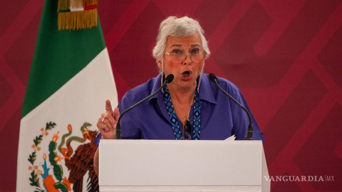 $!Olga Sánchez Cordero, presidente de la Mesa directiva del Senado, acusada por Scherer.