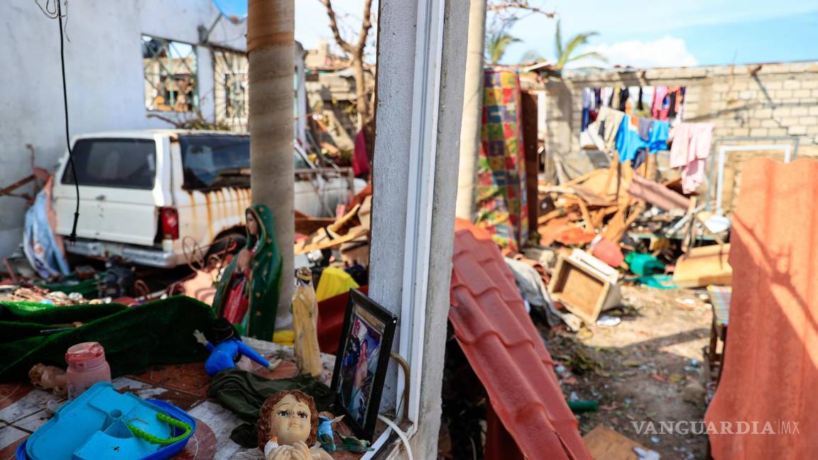 $!Numerosas viviendas de Acapulco quedaron devastadas por completo tras el paso del huracán “Otis”.