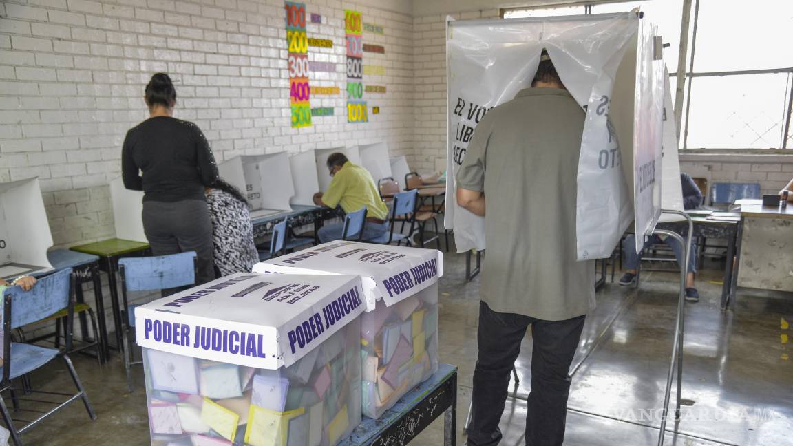 Elección judicial: Reporta Coahuila 24% de participación ciudadana, casi el doble que en el país