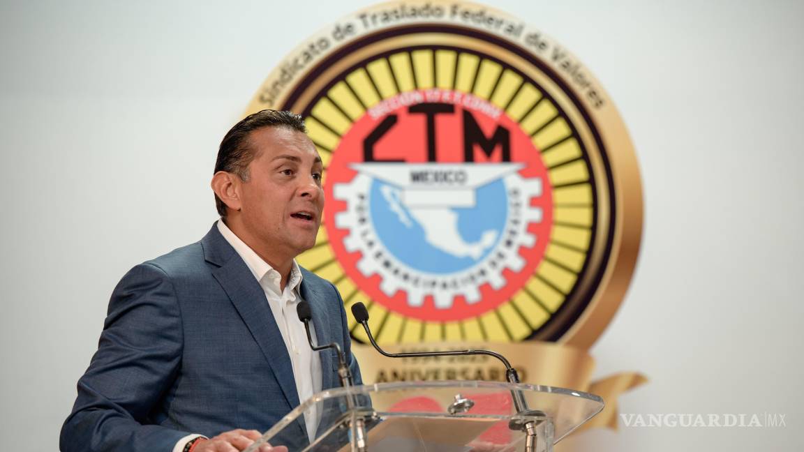 $!Alfonso Godínez Pichardo, secretario general del Sindicato Nacional de Trabajadores de Traslado Federal de Valores, destaca la seguridad en Saltillo como factor clave para el desempeño laboral del gremio.