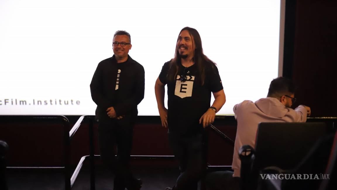 $!Gabriel Ramos, director del Epic Film Institute y Sergio Berumen, coordinador de la Licenciatura en Producción Cinematográfica.