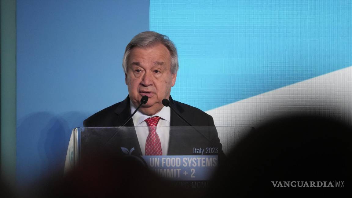 $!Antonio Guterres dio un duro discurso sobre las implicaciones que tiene el cambio climático en la situación actual.