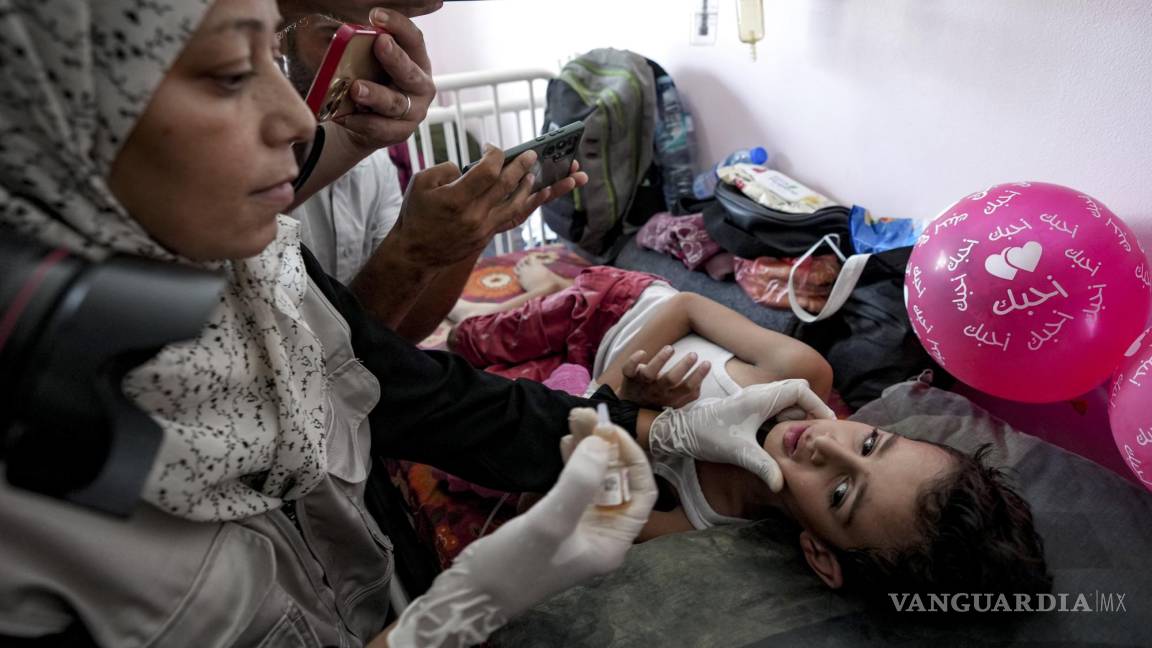 Inicia vacunación contra la polio en la Franja de Gaza; buscan inocular a cerca de 640 mil menores