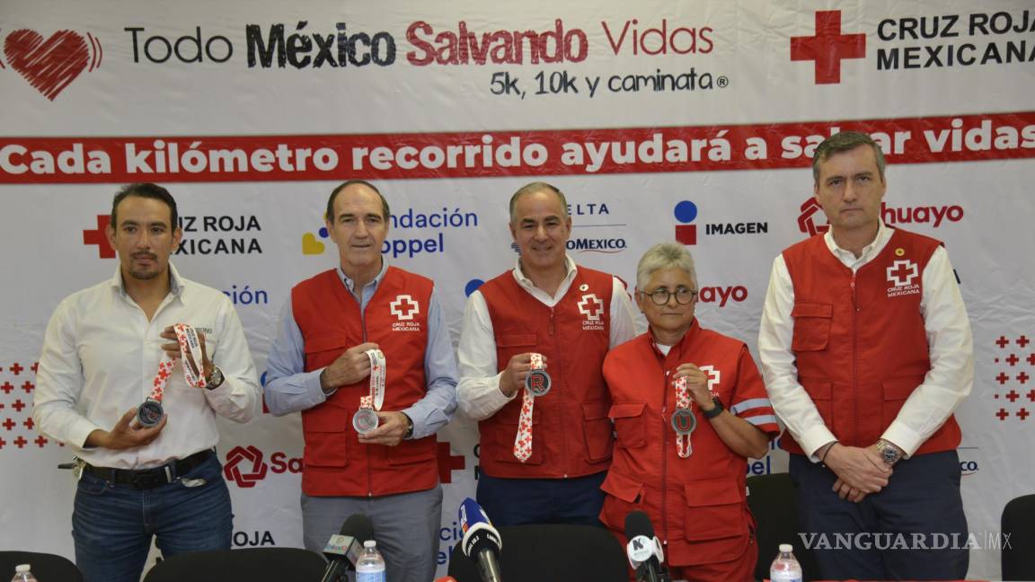 ¡‘Todo México Salvando Vidas’! Cruz Roja anuncia realización de carrera simultánea de 3, 5 y 10 km en Saltillo para septiembre