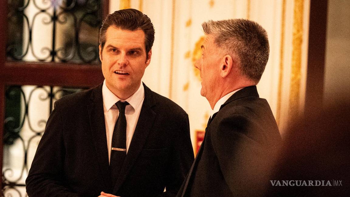 $!El exrepresentante Matt Gaetz en Mar-a-Lago en Palm Beach, Florida.